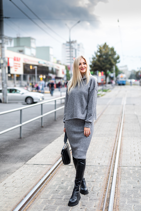 Летнее платье силуэт