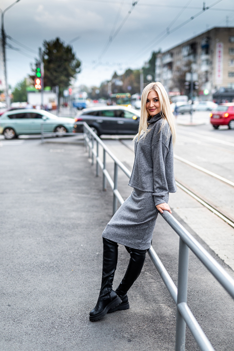 Летнее платье силуэт